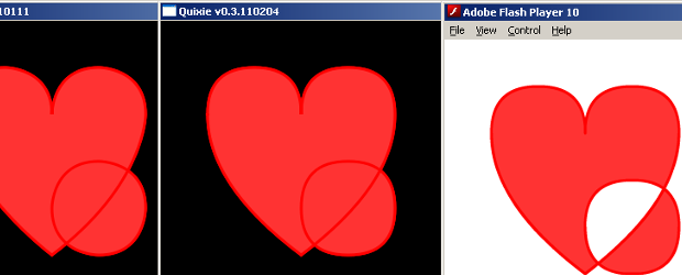 Flash-compatible vector curve